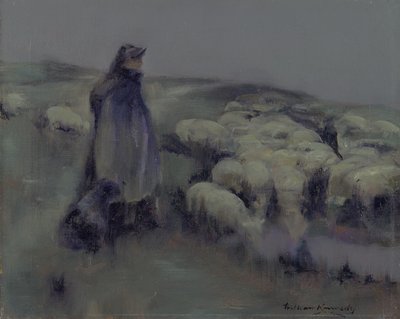 A Shepherdess, c.1890-95 by William Kennedy